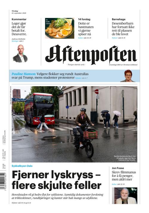 Aftenposten 22.9.2026