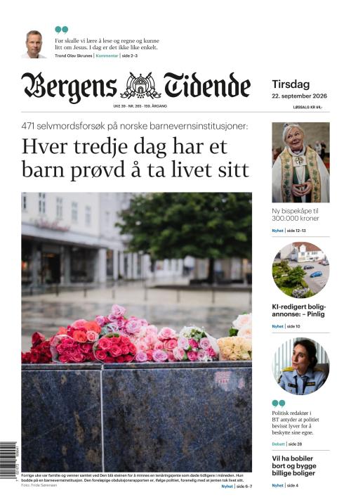Bergens Tidende 22.9.2026