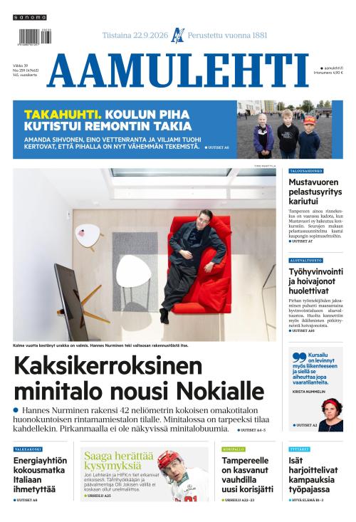 Aamulehti 22.9.2026