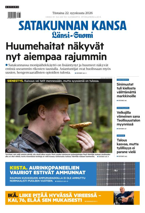 Satakunnan Kansa Länsi-Suomi 22.9.2026