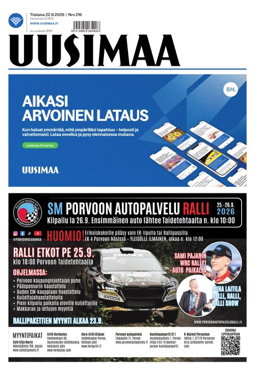 Uusimaa 22.9.2026