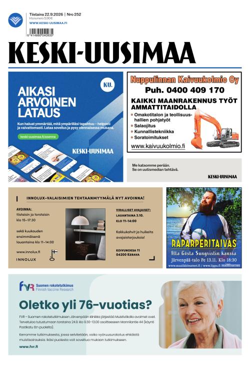 Keski-Uusimaa 22.9.2026