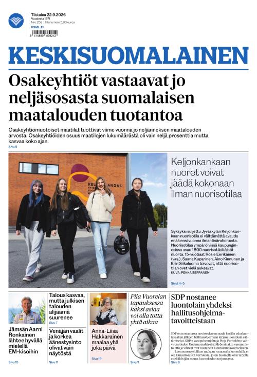 Keskisuomalainen 22.9.2026