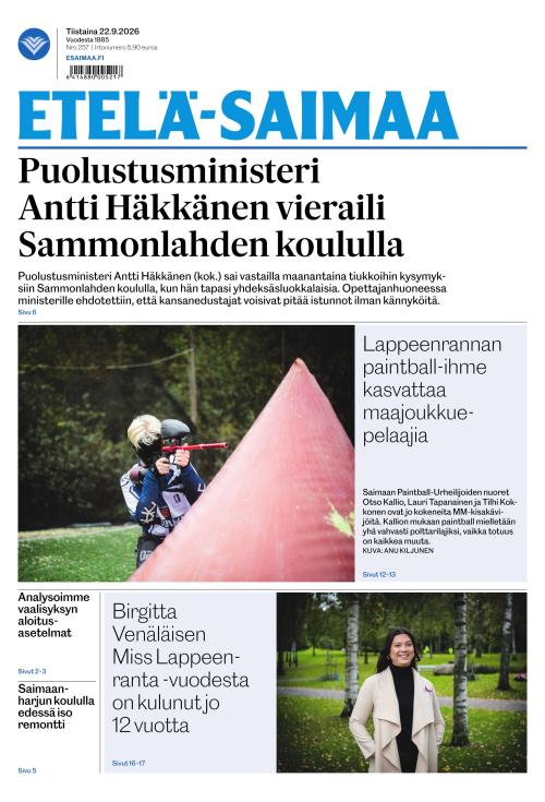 Etelä-Saimaa 22.9.2026