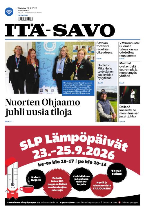 Itä-Savo 22.9.2026