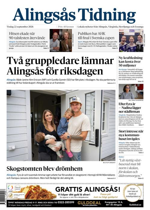 Alingsås Tidning 22.9.2026