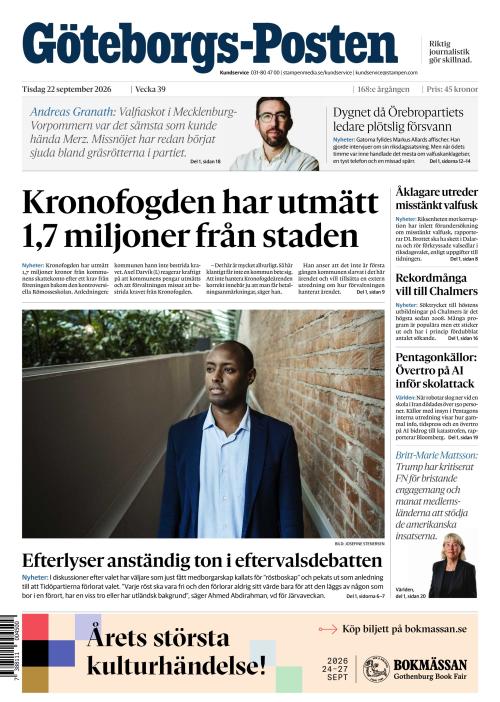 Göteborgs-Posten 22.9.2026