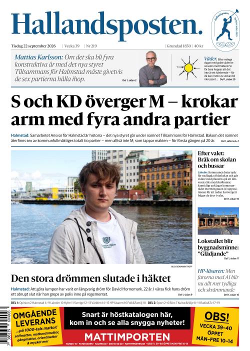 Hallandsposten 22.9.2026