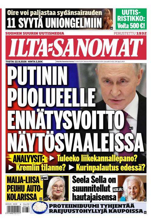 Ilta-Sanomat 22.9.2026