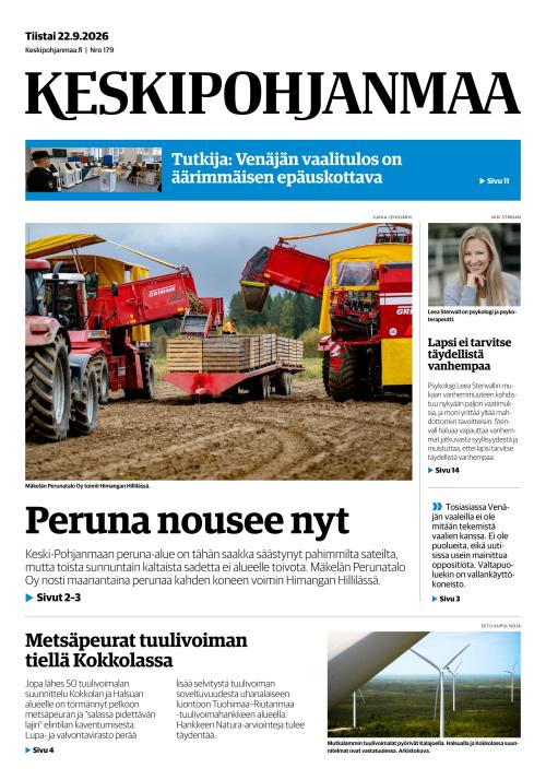 Keskipohjanmaa 22.9.2026
