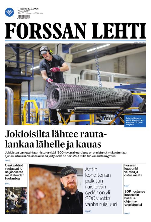 Forssan Lehti 22.9.2026