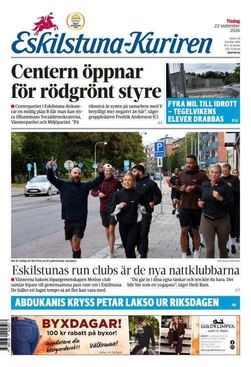 Eskilstuna-Kuriren 22.9.2026