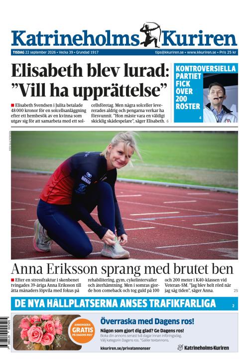 Katrineholms-Kuriren 22.9.2026