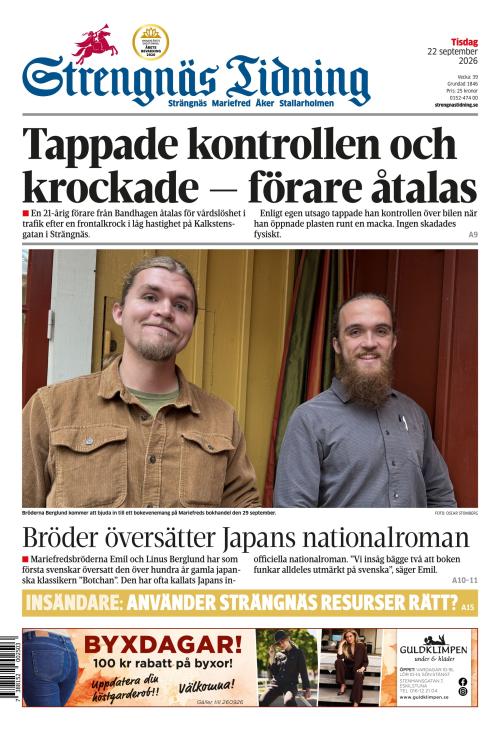 Strengnäs Tidning 22.9.2026