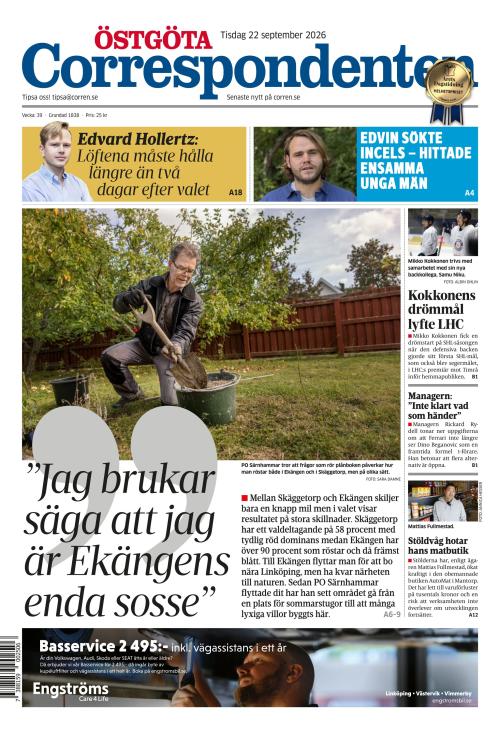 Östgöta Correspondenten 22.9.2026