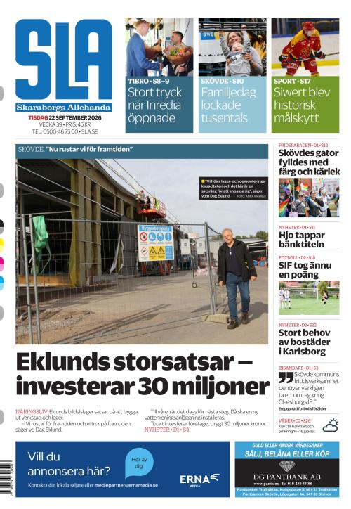 Skaraborgs Allehanda 22.9.2026