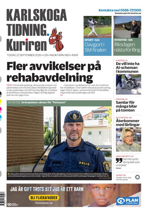 Karlskoga Tidning-Kuriren 22.9.2026