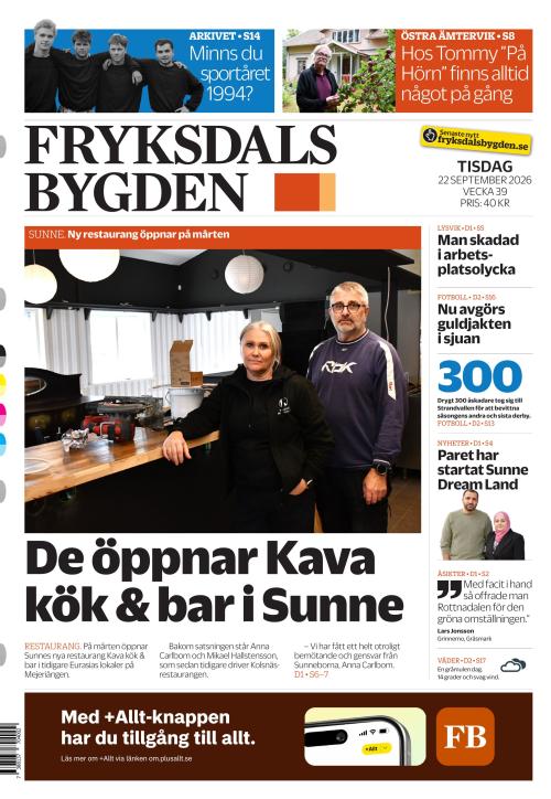 Fryksdals-Bygden 22.9.2026
