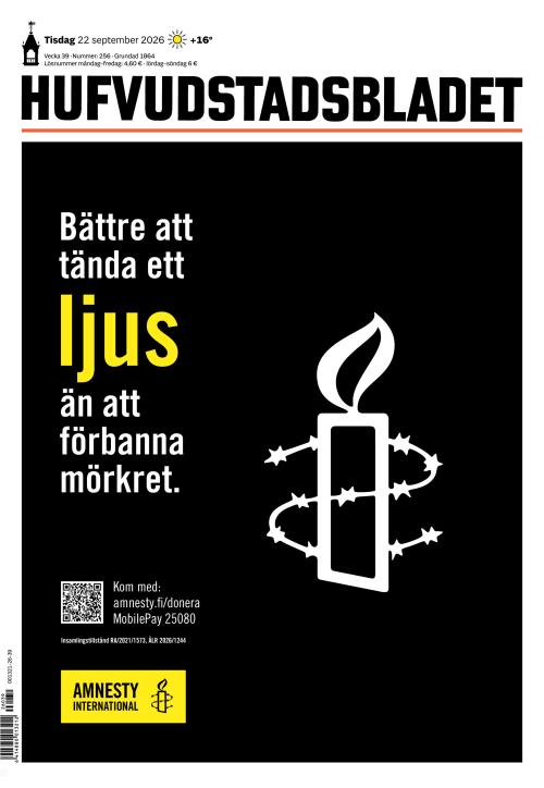 Hufvudstadsbladet 22.9.2026