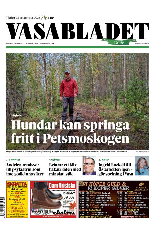 Vasabladet 22.9.2026