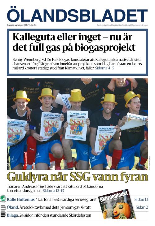 Ölandsbladet 22.9.2026