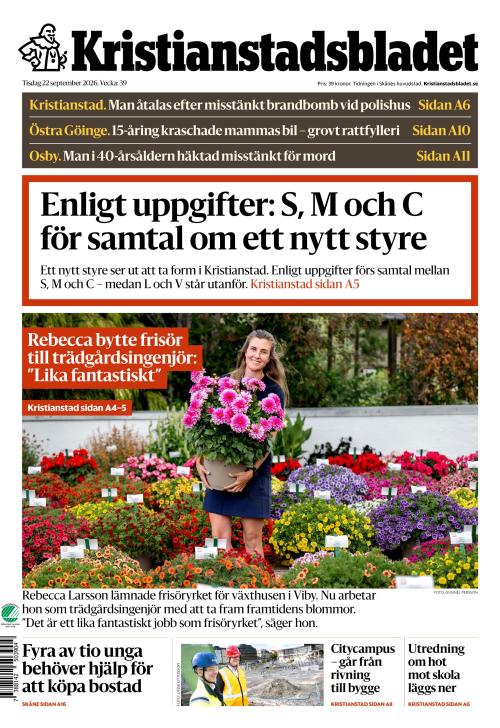Kristianstadsbladet 22.9.2026