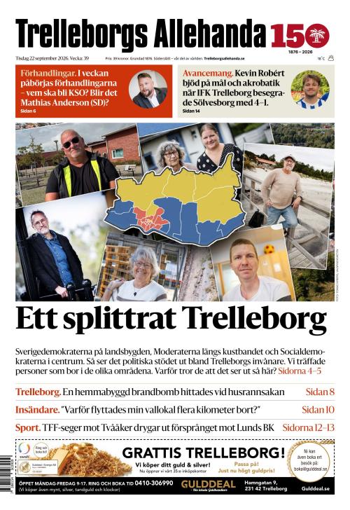 Trelleborgs Allehanda 22.9.2026
