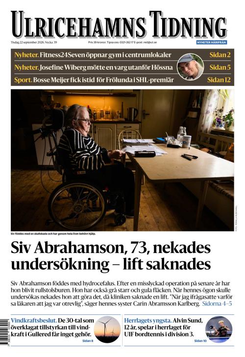 Ulricehamns Tidning 22.9.2026