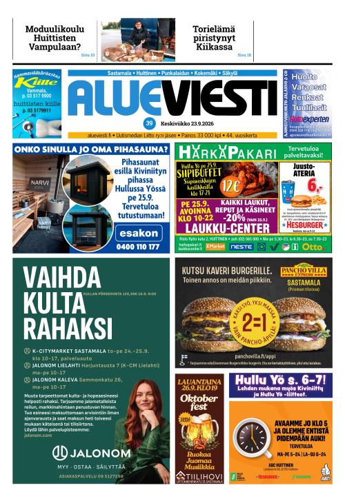 Alueviesti 23.9.2026