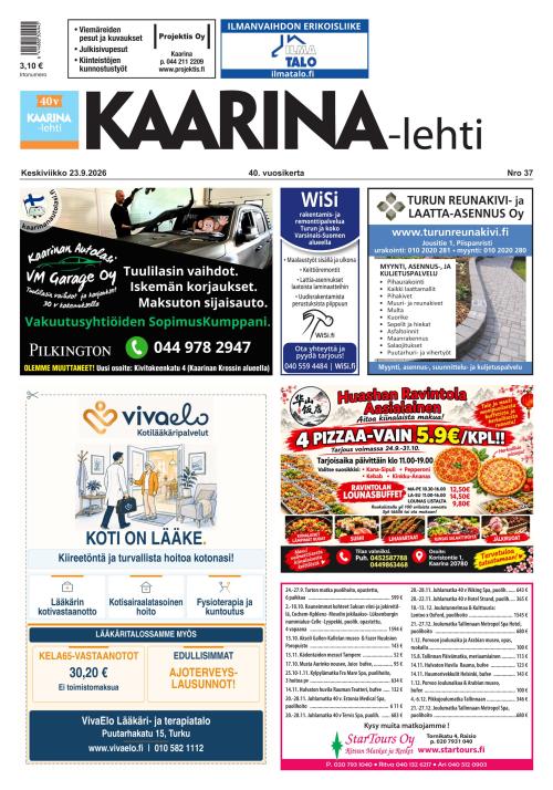 Kaarina-lehti 23.9.2026