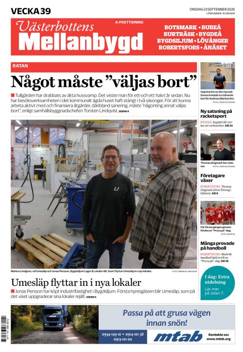 Västerbottens Mellanbygd 23.9.2026