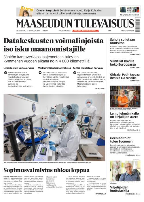 Maaseudun Tulevaisuus 23.9.2026