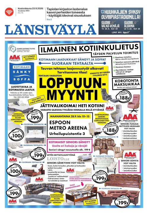 Länsiväylä 23.9.2026