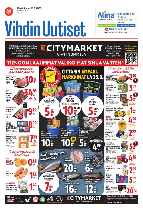 Vihdin uutiset 23.9.2026
