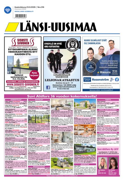 Länsi-Uusimaa 23.9.2026