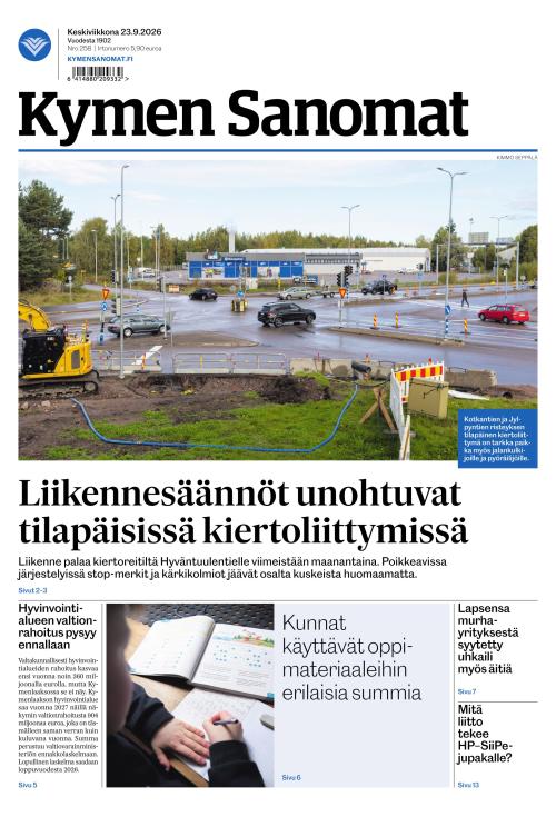 Kymen Sanomat 23.9.2026