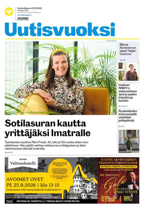 Uutisvuoksi 23.9.2026