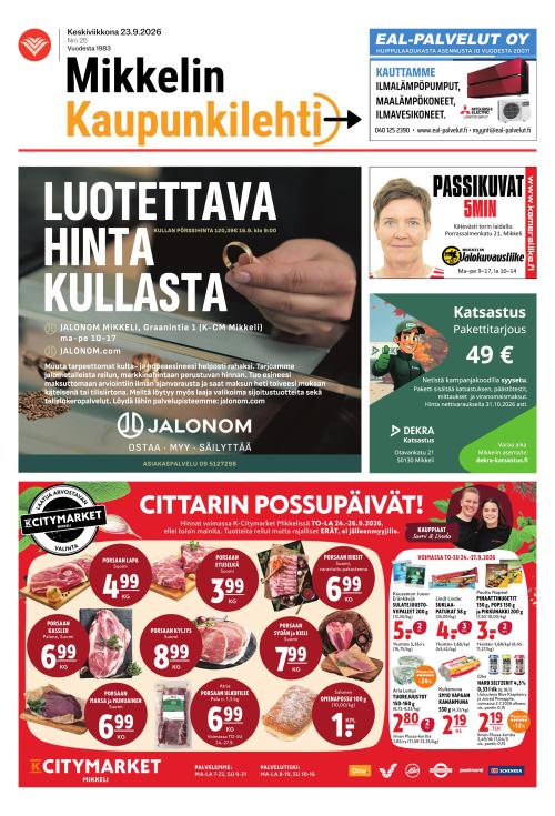 Mikkelin kaupunkilehti 23.9.2026