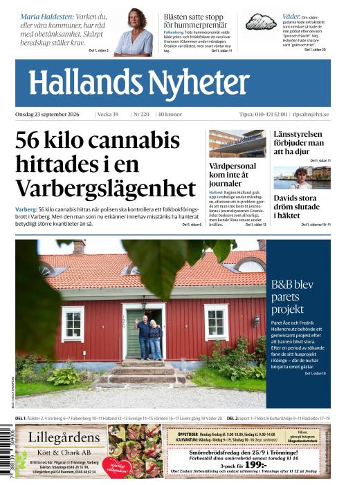Hallands Nyheter 23.9.2026
