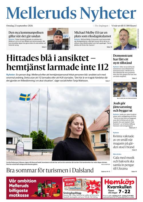 Melleruds nyheter 23.9.2026