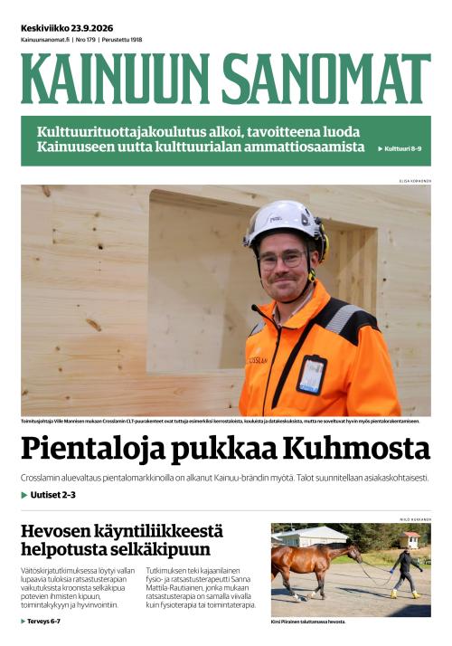 Kainuun Sanomat 23.9.2026