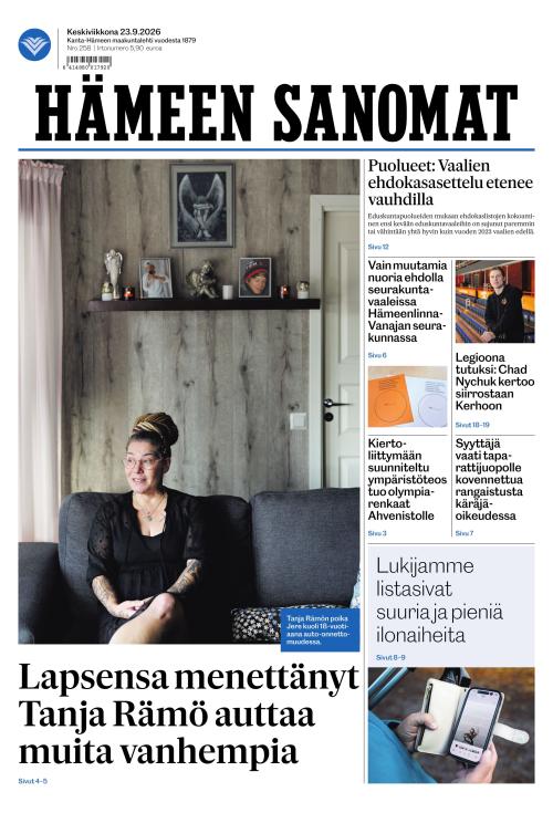 Hämeen Sanomat 23.9.2026