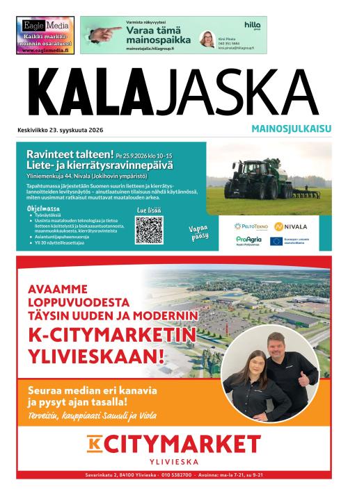 Kalajokilaakso ja Kalajaska 23.9.2026