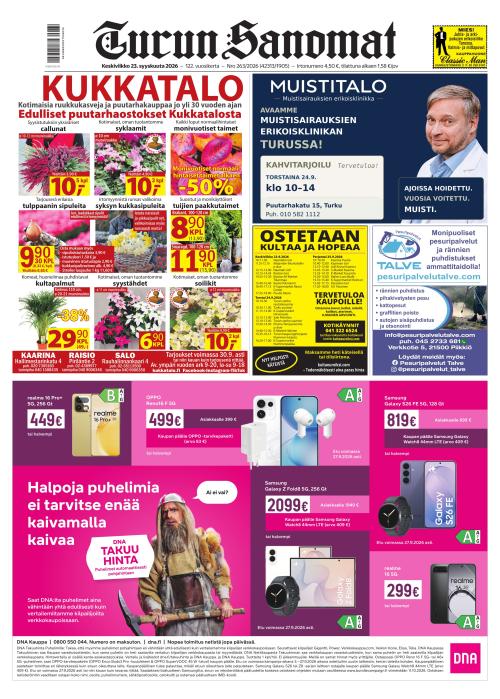 Turun Sanomat 23.9.2026
