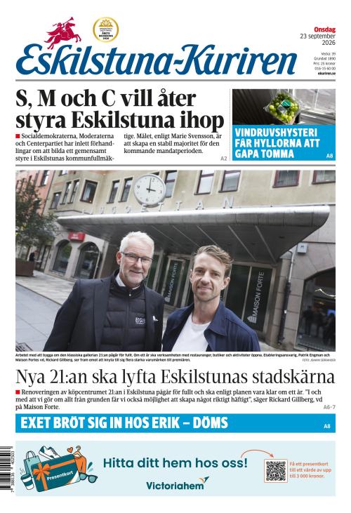 Eskilstuna-Kuriren 23.9.2026