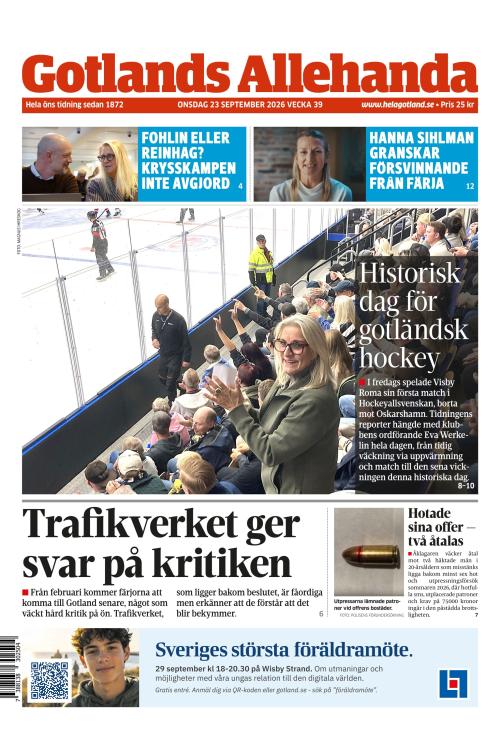 Gotlands Allehanda 23.9.2026