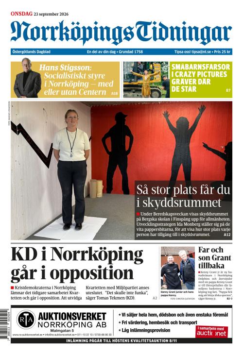 Norrköpings Tidningar 23.9.2026