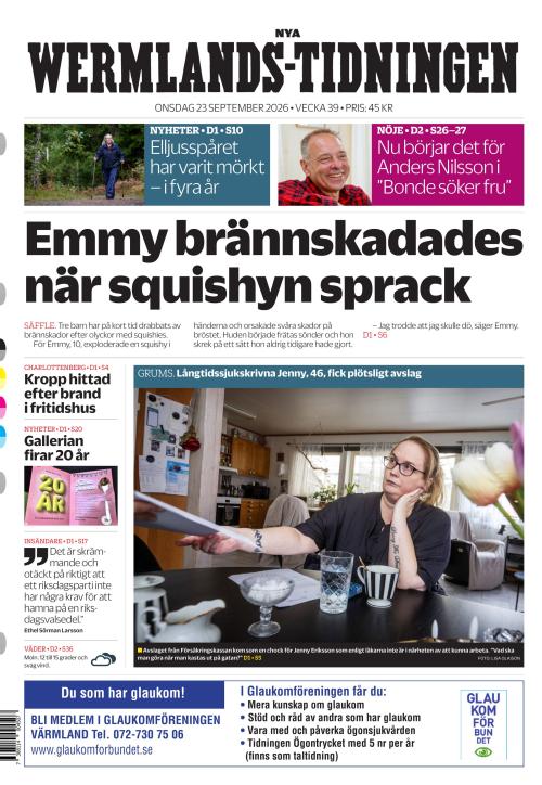 Nya Wermlands-Tidningen 23.9.2026