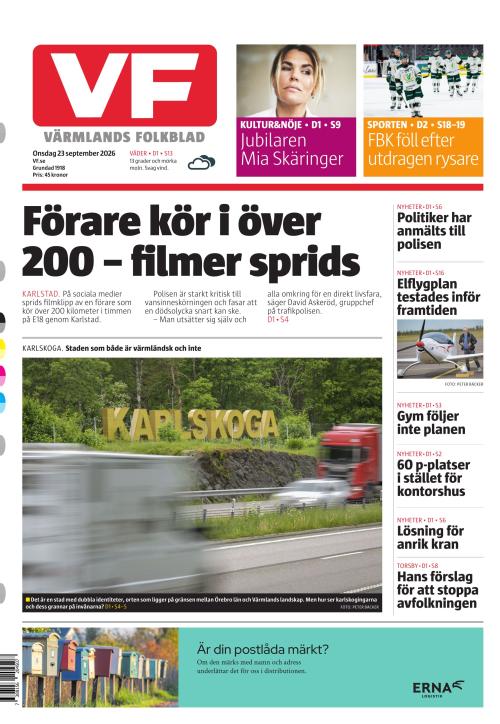 Värmlands Folkblad 23.9.2026
