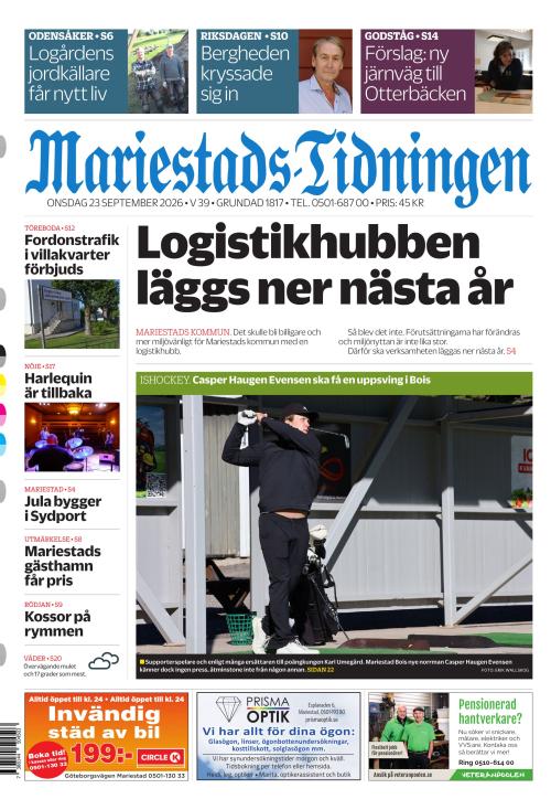 Mariestads-Tidningen 23.9.2026